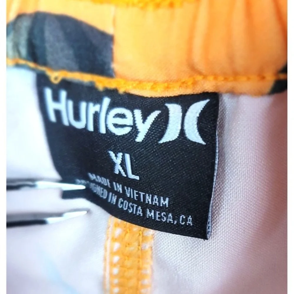 Hurley Swim Trunks Mens XL Orange‎ Pineapple Watermelon Fruit Board Shorts Surf